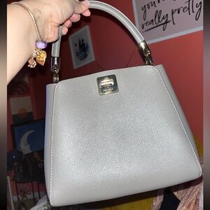 Kate Spade Light Gray Satchel